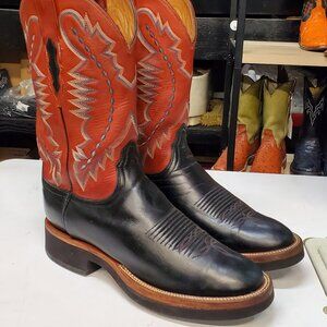 Lucchese Men's Size 8 Cowhide Crepe Sole Roper Double Welts